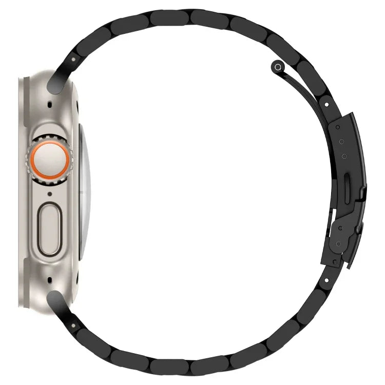 スリービーズ チタン合金メタルウォッチバンド、Apple Watch Series 7 41mm 用、Apple Watch Series 7 45mm 用、Apple Watch Series 6 40mm 用、Apple Watch Series 6 44mm 用、Apple Watch Series 5 44mm 用、Apple Watch Series 5 40mm 用                       ...