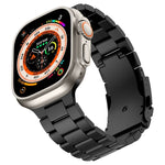 スリービーズ チタン合金メタルウォッチバンド、Apple Watch Series 7 41mm 用、Apple Watch Series 7 45mm 用、Apple Watch Series 6 40mm 用、Apple Watch Series 6 44mm 用、Apple Watch Series 5 44mm 用、Apple Watch Series 5 40mm 用                       ...