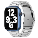スリービーズ チタン合金メタルウォッチバンド、Apple Watch Series 7 41mm 用、Apple Watch Series 7 45mm 用、Apple Watch Series 6 40mm 用、Apple Watch Series 6 44mm 用、Apple Watch Series 5 44mm 用、Apple Watch Series 5 40mm 用                       ...