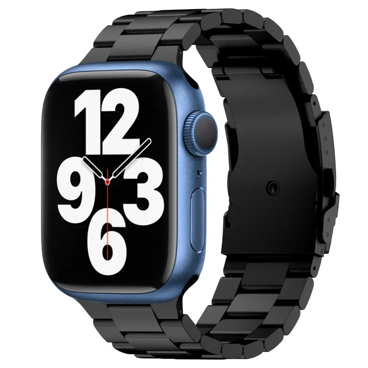 スリービーズ チタン合金メタルウォッチバンド、Apple Watch Series 7 41mm 用、Apple Watch Series 7 45mm 用、Apple Watch Series 6 40mm 用、Apple Watch Series 6 44mm 用、Apple Watch Series 5 44mm 用、Apple Watch Series 5 40mm 用                       ...