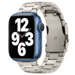 スリービーズ チタン合金メタルウォッチバンド、Apple Watch Series 7 41mm 用、Apple Watch Series 7 45mm 用、Apple Watch Series 6 40mm 用、Apple Watch Series 6 44mm 用、Apple Watch Series 5 44mm 用、Apple Watch Series 5 40mm 用                       ...