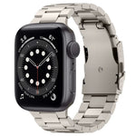 スリービーズ チタン合金メタルウォッチバンド、Apple Watch Series 7 41mm 用、Apple Watch Series 7 45mm 用、Apple Watch Series 6 40mm 用、Apple Watch Series 6 44mm 用、Apple Watch Series 5 44mm 用、Apple Watch Series 5 40mm 用                       ...