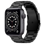 スリービーズ チタン合金メタルウォッチバンド、Apple Watch Series 7 41mm 用、Apple Watch Series 7 45mm 用、Apple Watch Series 6 40mm 用、Apple Watch Series 6 44mm 用、Apple Watch Series 5 44mm 用、Apple Watch Series 5 40mm 用                       ...