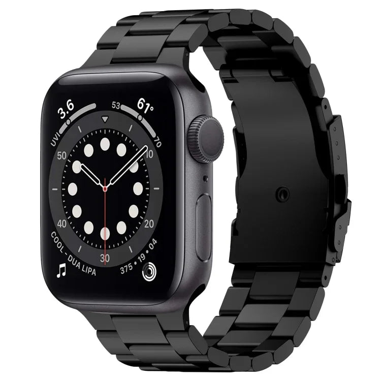 スリービーズ チタン合金メタルウォッチバンド、Apple Watch Series 7 41mm 用、Apple Watch Series 7 45mm 用、Apple Watch Series 6 40mm 用、Apple Watch Series 6 44mm 用、Apple Watch Series 5 44mm 用、Apple Watch Series 5 40mm 用                       ...