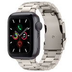 スリービーズ チタン合金メタルウォッチバンド、Apple Watch Series 7 41mm 用、Apple Watch Series 7 45mm 用、Apple Watch Series 6 40mm 用、Apple Watch Series 6 44mm 用、Apple Watch Series 5 44mm 用、Apple Watch Series 5 40mm 用                       ...