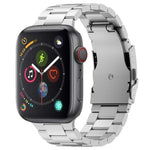 スリービーズ チタン合金メタルウォッチバンド、Apple Watch Series 7 41mm 用、Apple Watch Series 7 45mm 用、Apple Watch Series 6 40mm 用、Apple Watch Series 6 44mm 用、Apple Watch Series 5 44mm 用、Apple Watch Series 5 40mm 用                       ...