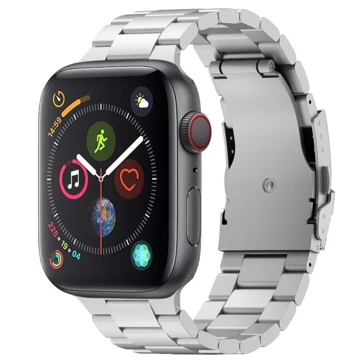 スリービーズ チタン合金メタルウォッチバンド、Apple Watch Series 7 41mm 用、Apple Watch Series 7 45mm 用、Apple Watch Series 6 40mm 用、Apple Watch Series 6 44mm 用、Apple Watch Series 5 44mm 用、Apple Watch Series 5 40mm 用                       ...