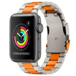 スリービーズ チタン合金メタルウォッチバンド、Apple Watch Series 7 41mm 用、Apple Watch Series 7 45mm 用、Apple Watch Series 6 40mm 用、Apple Watch Series 6 44mm 用、Apple Watch Series 5 44mm 用、Apple Watch Series 5 40mm 用                       ...