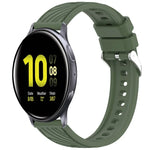 ストライプテクスチャーシリコン 20mm 時計バンド、Samsung Galaxy Watch Active2 44mm 用、Samsung Galaxy Watch Active2 40mm 用