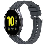 ストライプテクスチャーシリコン 20mm 時計バンド、Samsung Galaxy Watch Active2 44mm 用、Samsung Galaxy Watch Active2 40mm 用