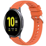 ストライプテクスチャーシリコン 20mm 時計バンド、Samsung Galaxy Watch Active2 44mm 用、Samsung Galaxy Watch Active2 40mm 用