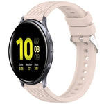 ストライプテクスチャーシリコン 20mm 時計バンド、Samsung Galaxy Watch Active2 44mm 用、Samsung Galaxy Watch Active2 40mm 用