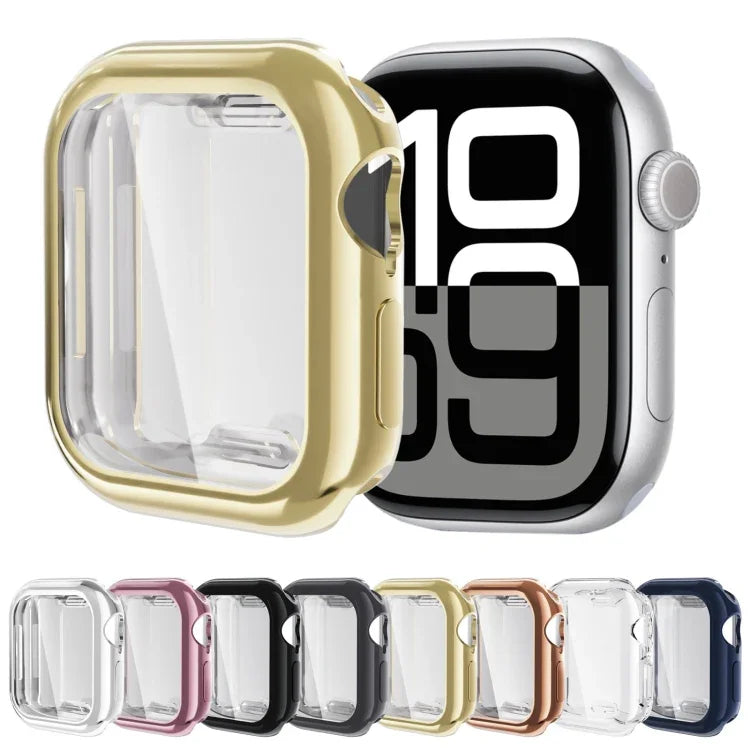 全面保護 TPU 電気めっきウォッチケース、Apple Watch Series 11 / 10 46mm 用、Apple Watch Series 11 / 10 42mm 用