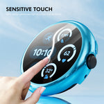 ENKAY Hat-Prince 全面保護電気めっきソフトTPUケース、画面保護付き、Google Pixel Watch 3 41mm用