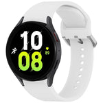 無地カラフルバックル クイックリリース シリコン時計バンド、Samsung Galaxy Watch 5 40 / 44mm 用、Samsung Galaxy Watch 5 Pro 用、Samsung Galaxy Watch 4 40 / 44mm 用、Samsung Galaxy Watch 4 Classic 46 / 42mm 用