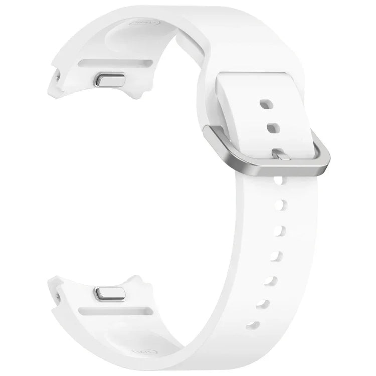 無地カラフルバックル クイックリリース シリコン時計バンド、Samsung Galaxy Watch 5 40 / 44mm 用、Samsung Galaxy Watch 5 Pro 用、Samsung Galaxy Watch 4 40 / 44mm 用、Samsung Galaxy Watch 4 Classic 46 / 42mm 用