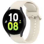 無地カラフルバックル クイックリリース シリコン時計バンド、Samsung Galaxy Watch 5 40 / 44mm 用、Samsung Galaxy Watch 5 Pro 用、Samsung Galaxy Watch 4 40 / 44mm 用、Samsung Galaxy Watch 4 Classic 46 / 42mm 用