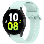 無地カラフルバックル クイックリリース シリコン時計バンド、Samsung Galaxy Watch 5 40 / 44mm 用、Samsung Galaxy Watch 5 Pro 用、Samsung Galaxy Watch 4 40 / 44mm 用、Samsung Galaxy Watch 4 Classic 46 / 42mm 用