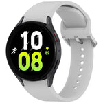 無地カラフルバックル クイックリリース シリコン時計バンド、Samsung Galaxy Watch 5 40 / 44mm 用、Samsung Galaxy Watch 5 Pro 用、Samsung Galaxy Watch 4 40 / 44mm 用、Samsung Galaxy Watch 4 Classic 46 / 42mm 用
