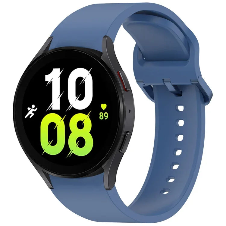 無地カラフルバックル クイックリリース シリコン時計バンド、Samsung Galaxy Watch 5 40 / 44mm 用、Samsung Galaxy Watch 5 Pro 用、Samsung Galaxy Watch 4 40 / 44mm 用、Samsung Galaxy Watch 4 Classic 46 / 42mm 用