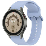 無地カラフルバックル クイックリリース シリコン時計バンド、Samsung Galaxy Watch 5 40 / 44mm 用、Samsung Galaxy Watch 5 Pro 用、Samsung Galaxy Watch 4 40 / 44mm 用、Samsung Galaxy Watch 4 Classic 46 / 42mm 用