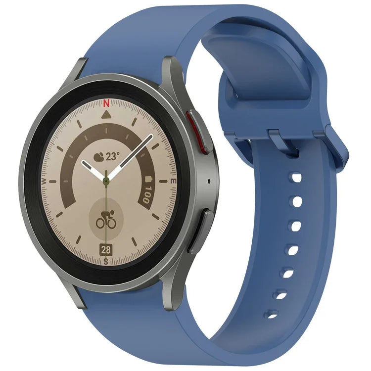 無地カラフルバックル クイックリリース シリコン時計バンド、Samsung Galaxy Watch 5 40 / 44mm 用、Samsung Galaxy Watch 5 Pro 用、Samsung Galaxy Watch 4 40 / 44mm 用、Samsung Galaxy Watch 4 Classic 46 / 42mm 用