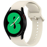 無地カラフルバックル クイックリリース シリコン時計バンド、Samsung Galaxy Watch 5 40 / 44mm 用、Samsung Galaxy Watch 5 Pro 用、Samsung Galaxy Watch 4 40 / 44mm 用、Samsung Galaxy Watch 4 Classic 46 / 42mm 用