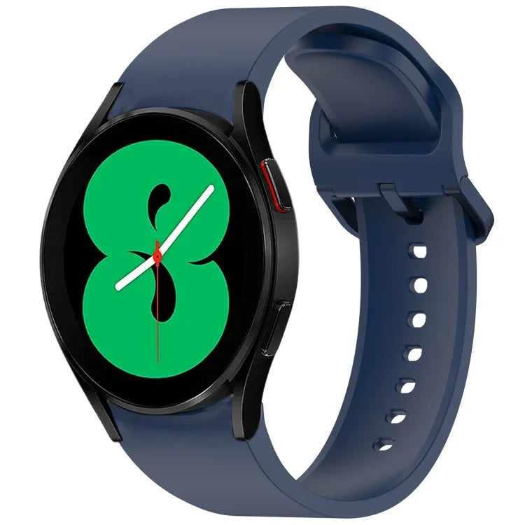 無地カラフルバックル クイックリリース シリコン時計バンド、Samsung Galaxy Watch 5 40 / 44mm 用、Samsung Galaxy Watch 5 Pro 用、Samsung Galaxy Watch 4 40 / 44mm 用、Samsung Galaxy Watch 4 Classic 46 / 42mm 用