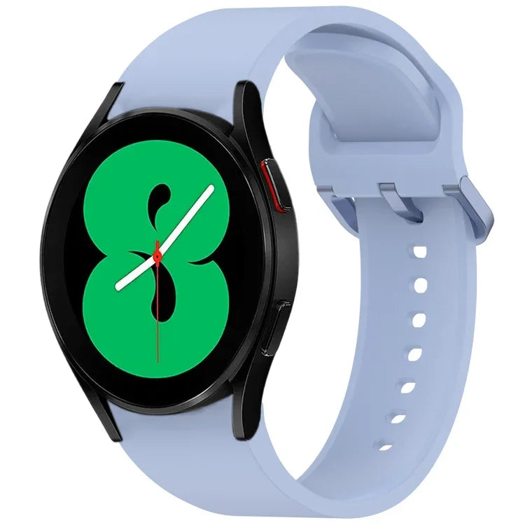 無地カラフルバックル クイックリリース シリコン時計バンド、Samsung Galaxy Watch 5 40 / 44mm 用、Samsung Galaxy Watch 5 Pro 用、Samsung Galaxy Watch 4 40 / 44mm 用、Samsung Galaxy Watch 4 Classic 46 / 42mm 用