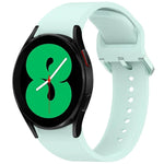 無地カラフルバックル クイックリリース シリコン時計バンド、Samsung Galaxy Watch 5 40 / 44mm 用、Samsung Galaxy Watch 5 Pro 用、Samsung Galaxy Watch 4 40 / 44mm 用、Samsung Galaxy Watch 4 Classic 46 / 42mm 用