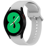 無地カラフルバックル クイックリリース シリコン時計バンド、Samsung Galaxy Watch 5 40 / 44mm 用、Samsung Galaxy Watch 5 Pro 用、Samsung Galaxy Watch 4 40 / 44mm 用、Samsung Galaxy Watch 4 Classic 46 / 42mm 用