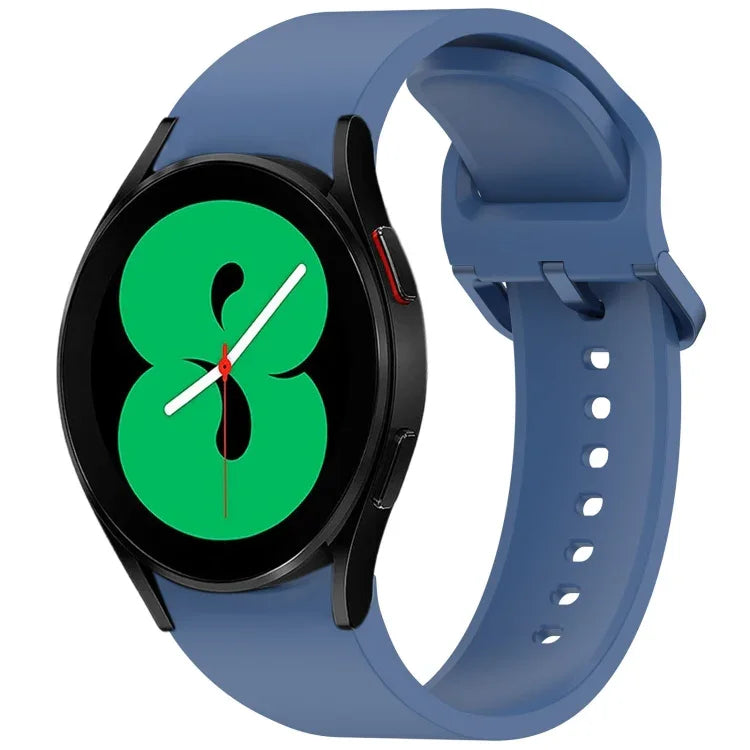 無地カラフルバックル クイックリリース シリコン時計バンド、Samsung Galaxy Watch 5 40 / 44mm 用、Samsung Galaxy Watch 5 Pro 用、Samsung Galaxy Watch 4 40 / 44mm 用、Samsung Galaxy Watch 4 Classic 46 / 42mm 用