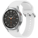 無地カラフルバックル クイックリリース シリコン時計バンド、Samsung Galaxy Watch 5 40 / 44mm 用、Samsung Galaxy Watch 5 Pro 用、Samsung Galaxy Watch 4 40 / 44mm 用、Samsung Galaxy Watch 4 Classic 46 / 42mm 用