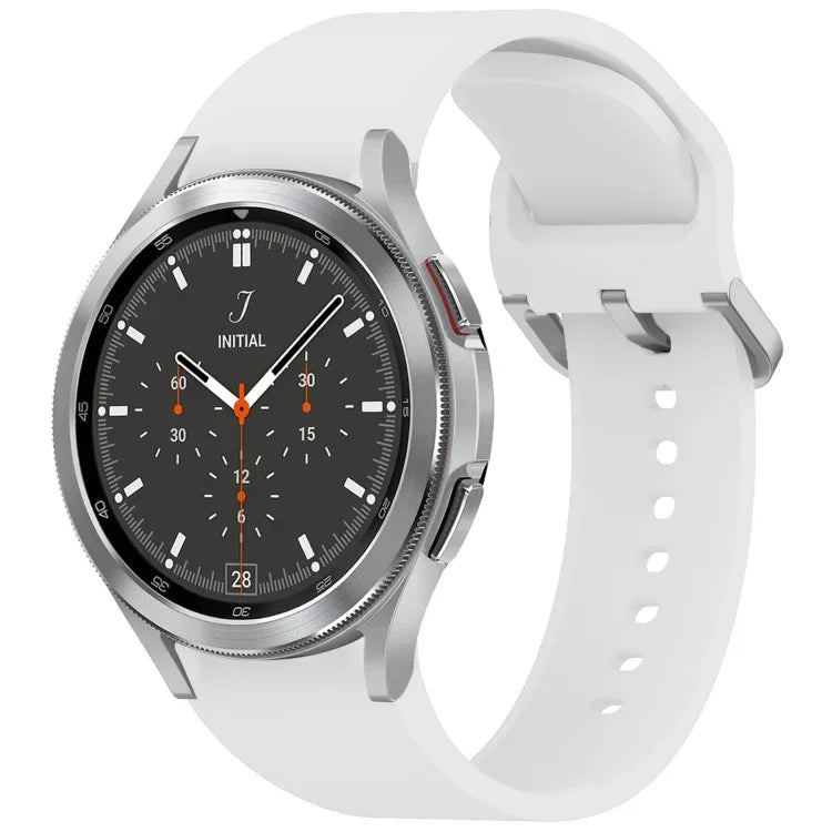 無地カラフルバックル クイックリリース シリコン時計バンド、Samsung Galaxy Watch 5 40 / 44mm 用、Samsung Galaxy Watch 5 Pro 用、Samsung Galaxy Watch 4 40 / 44mm 用、Samsung Galaxy Watch 4 Classic 46 / 42mm 用