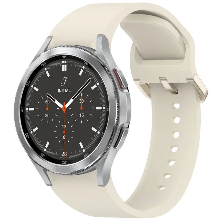 無地カラフルバックル クイックリリース シリコン時計バンド、Samsung Galaxy Watch 5 40 / 44mm 用、Samsung Galaxy Watch 5 Pro 用、Samsung Galaxy Watch 4 40 / 44mm 用、Samsung Galaxy Watch 4 Classic 46 / 42mm 用