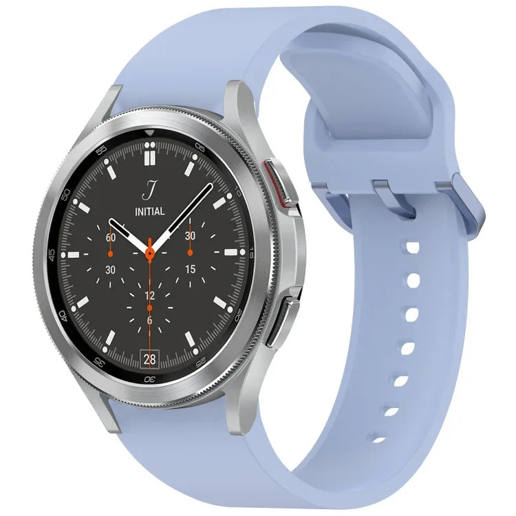 無地カラフルバックル クイックリリース シリコン時計バンド、Samsung Galaxy Watch 5 40 / 44mm 用、Samsung Galaxy Watch 5 Pro 用、Samsung Galaxy Watch 4 40 / 44mm 用、Samsung Galaxy Watch 4 Classic 46 / 42mm 用