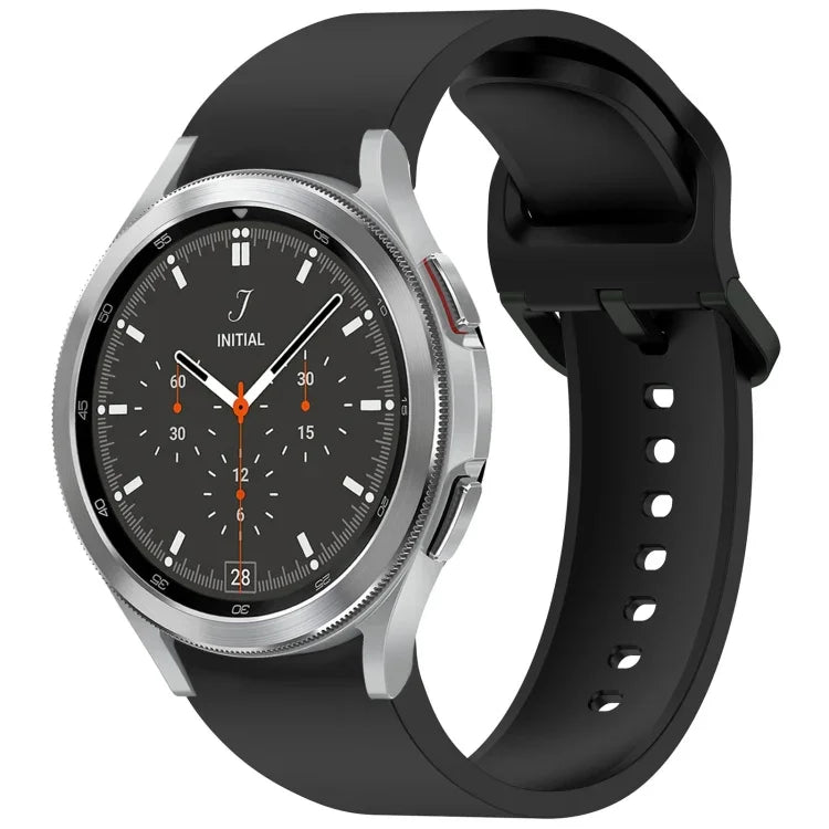 無地カラフルバックル クイックリリース シリコン時計バンド、Samsung Galaxy Watch 5 40 / 44mm 用、Samsung Galaxy Watch 5 Pro 用、Samsung Galaxy Watch 4 40 / 44mm 用、Samsung Galaxy Watch 4 Classic 46 / 42mm 用
