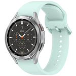 無地カラフルバックル クイックリリース シリコン時計バンド、Samsung Galaxy Watch 5 40 / 44mm 用、Samsung Galaxy Watch 5 Pro 用、Samsung Galaxy Watch 4 40 / 44mm 用、Samsung Galaxy Watch 4 Classic 46 / 42mm 用