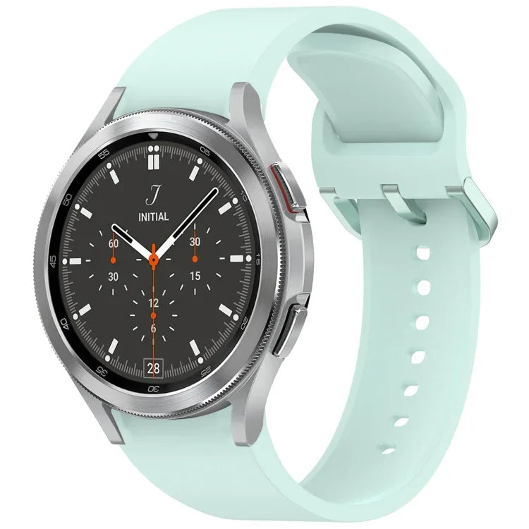 無地カラフルバックル クイックリリース シリコン時計バンド、Samsung Galaxy Watch 5 40 / 44mm 用、Samsung Galaxy Watch 5 Pro 用、Samsung Galaxy Watch 4 40 / 44mm 用、Samsung Galaxy Watch 4 Classic 46 / 42mm 用