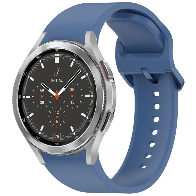 無地カラフルバックル クイックリリース シリコン時計バンド、Samsung Galaxy Watch 5 40 / 44mm 用、Samsung Galaxy Watch 5 Pro 用、Samsung Galaxy Watch 4 40 / 44mm 用、Samsung Galaxy Watch 4 Classic 46 / 42mm 用