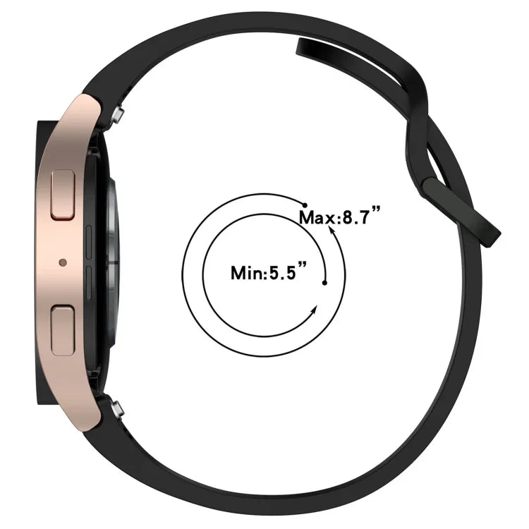 無地カラフルバックル クイックリリース シリコン時計バンド、Samsung Galaxy Watch 5 40 / 44mm 用、Samsung Galaxy Watch 5 Pro 用、Samsung Galaxy Watch 4 40 / 44mm 用、Samsung Galaxy Watch 4 Classic 46 / 42mm 用