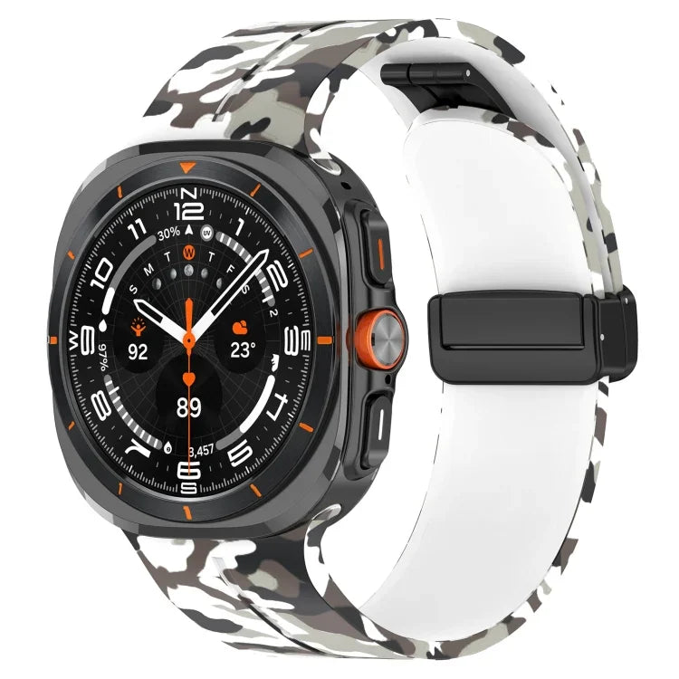 Samsung Galaxy Watch Ultra 47mm 用 磁気折りたたみバックルシリコン時計バンド