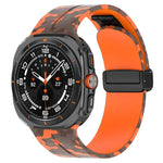 Samsung Galaxy Watch Ultra 47mm 用 磁気折りたたみバックルシリコン時計バンド