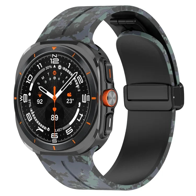 Samsung Galaxy Watch Ultra 47mm 用 磁気折りたたみバックルシリコン時計バンド