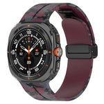 Samsung Galaxy Watch Ultra 47mm 用 磁気折りたたみバックルシリコン時計バンド