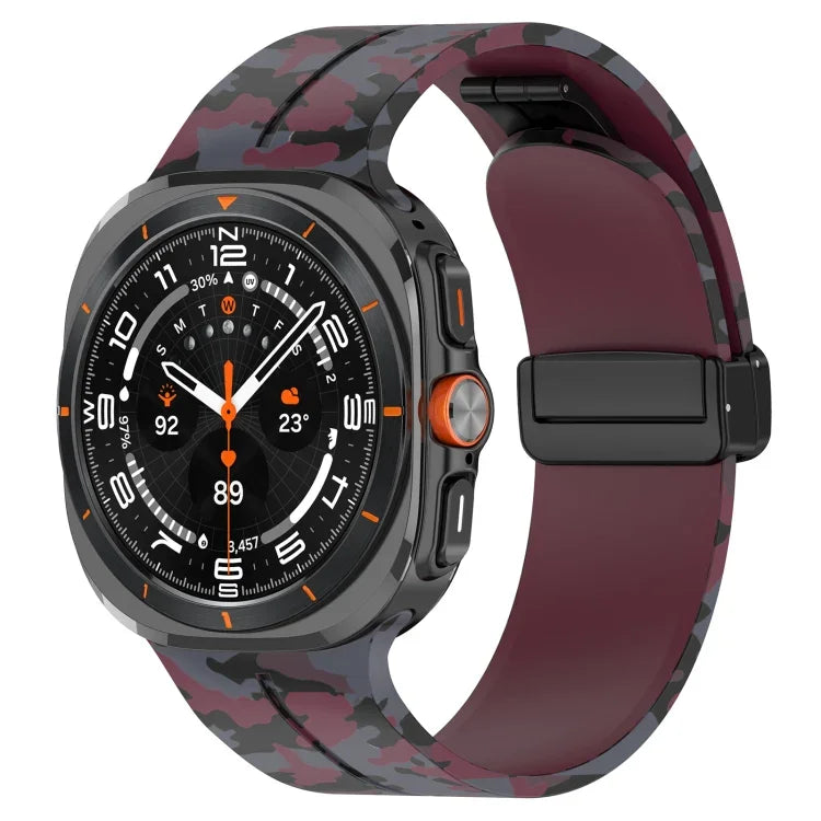 Samsung Galaxy Watch Ultra 47mm 用 磁気折りたたみバックルシリコン時計バンド