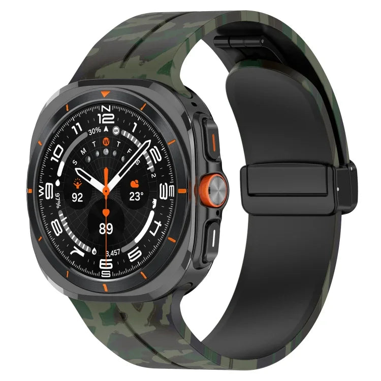 Samsung Galaxy Watch Ultra 47mm 用 磁気折りたたみバックルシリコン時計バンド