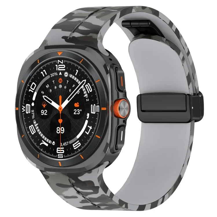 Samsung Galaxy Watch Ultra 47mm 用 磁気折りたたみバックルシリコン時計バンド