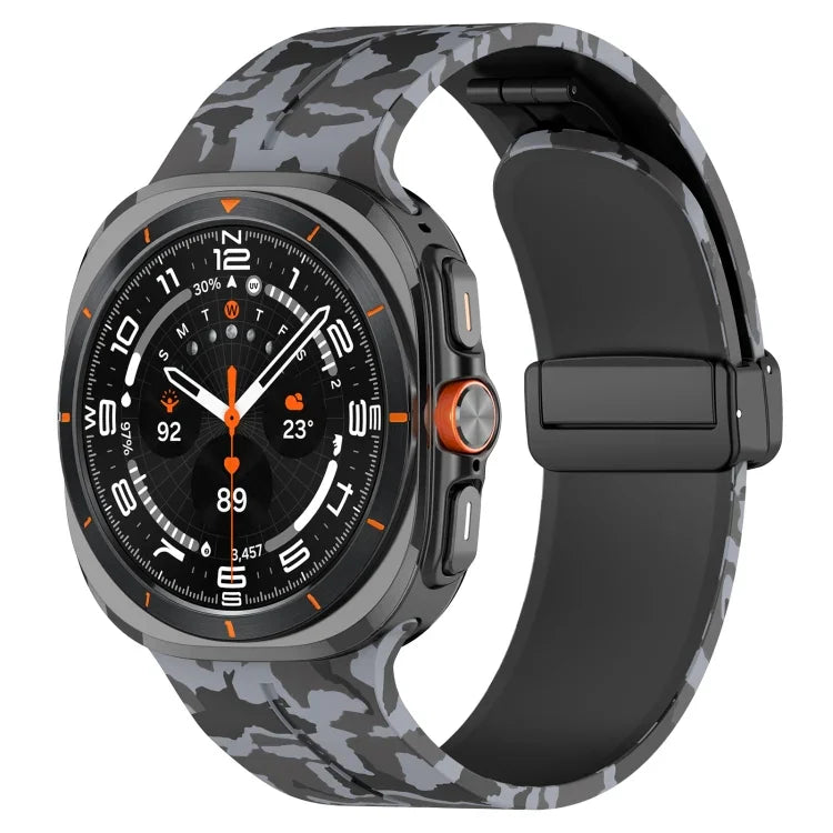 Samsung Galaxy Watch Ultra 47mm 用 磁気折りたたみバックルシリコン時計バンド