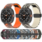Samsung Galaxy Watch Ultra 47mm 用 磁気折りたたみバックルシリコン時計バンド